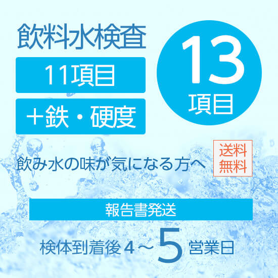 飲料水検査13項目セット