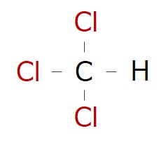 トリハロメタンのひとつ、 トリクロロメタン